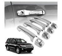 CHROMEMASTER | Coques de Poignées de Porte Extérieures Compatibles avec Toyota Land Cruiser V8 2008-2020 | Acier inoxydable ; Chrome ; Protection et Nouveau Look pour vos Poignées de Porte ; 8 pcs