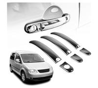 CHROMEMASTER | Coques de Poignées de Porte Extérieures Compatibles avec VW Caddy 2003-2015 | Acier inoxydable ; Couleur: Noir ; Protection et Nouveau Look pour vos Poignées de Porte ; 6 pcs