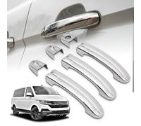 CHROMEMASTER | Coques de Poignées de Porte Extérieures Compatibles avec VW Caravelle T6.1 2019-2023 | Acier inoxydable ; Couleur: Chrome ; Protection et Nouveau Look pour vos Poignées de Porte ; 6 pcs