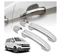 CHROMEMASTER | Coques de Poignées de Porte Extérieures Compatibles avec VW Caravelle T6.1 2019-2023 | Acier inoxydable ; Couleur: Chrome ; Protection et Nouveau Look pour vos Poignées de Porte ; 4 pcs