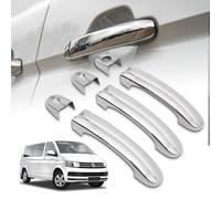 CHROMEMASTER | Coques de Poignées de Porte Extérieures Compatibles avec VW Caravelle T6 2015-2019 | Acier inoxydable ; Couleur: Chrome ; Protection et Nouveau Look pour vos Poignées de Porte ; 6 pcs