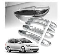 CHROMEMASTER | Coques de Poignées de Porte Extérieures Compatibles avec VW Golf Break 2009-2013 | Acier inoxydable ; Couleur: Chrome ; Protection et Nouveau Look pour vos Poignées de Porte ; 8 pcs