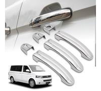 CHROMEMASTER | Coques de Poignées de Porte Extérieures Compatibles avec VW Multivan T5 2003-2015 | Acier inoxydable ; Couleur: Chrome ; Protection et Nouveau Look pour vos Poignées de Porte ; 6 pcs
