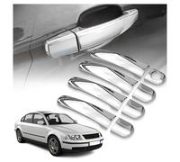 CHROMEMASTER | Coques de Poignées de Porte Extérieures Compatibles avec VW Passat Berline 4D 1996-2004 | Acier inoxydable ; Chrome ; Protection et Nouveau Look pour vos Poignées de Porte ; 8 pcs
