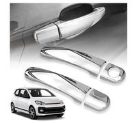 CHROMEMASTER | Coques de Poignées de Porte Extérieures Compatibles avec VW Up! Hayon 3D 2011-2022 | Acier inoxydable ; Couleur: Chrome ; Protection et Nouveau Look pour vos Poignées de Porte ; 4 pcs