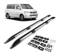 CHROMEMASTER | Les Barres de Toit Compatible avec VW Caravelle T5 L1 SWB COURT 2003-2015; Rails de Toit Conçus pour le Montage de Barres de Toit, de Coffres de Toit, de Porte-vélos | Aluminium Durable