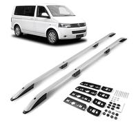CHROMEMASTER | Les Barres de Toit Compatible avec VW Multivan T5 L1 SWB Court 2003-2015; Rails de Toit Conçus pour Le Montage de Barres de Toit, de Coffres de Toit, de Porte-vélos | Aluminium Durable
