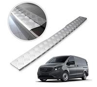 CHROMEMASTER | Protection de Pare-Chocs arrière | Compatible avec Mercedes Vito Classe V W447 de 2014- | Aluminium ondulé, Argent