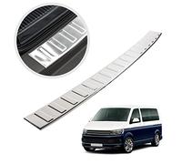 CHROMEMASTER | Protection de Pare-Chocs arrière | Compatible avec VW T6, T6.1 California 2015+ | Acier Inoxydable Poli/Chrome | Protection de seuil de Coffre pour protéger Votre Voiture des Rayures