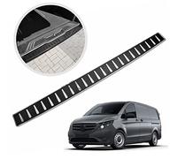 CHROMEMASTER | Protection de Pare-Chocs arrière pour protéger des Rayures | Compatible avec Mercedes Vito Classe V W447 de 2014- | Acier INOX Poli, Graphite Brillant