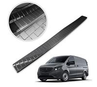 CHROMEMASTER | Protection de Pare-Chocs arrière pour protéger des Rayures | Compatible avec Mercedes Vito Classe V W447 de 2014- | Fibre de Carbone (Carbone)