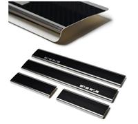 CHROMEMASTER | Protection Seuil de Porte de Voiture Compatible avec Citroen C5 Aircross I 2017+ | Acier inoxydable, Noir | Argent; Protection Anti-rayures - Accessoire Auto Adhésif: 4 pcs