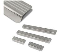 CHROMEMASTER | Protection Seuil de Porte de Voiture Compatible avec Skoda Kamiq I 2019+ | Acier inoxydable, Brossé | poli, Argenté; Protection Anti-rayures - Accessoire Auto Adhésif: 4 pcs