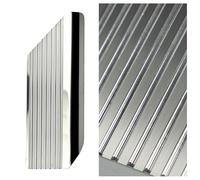 CHROMEMASTER Repose-pied Conducteur en Acier Inoxydable - Plaque Antidérapante, Sans Perçage, Compatible avec Peugeot 2008 2013-2019 ; Accessoire auto : Plaque Talon de Protection & Moulure Décorative