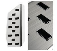 CHROMEMASTER | Repose-pied Conducteur en Acier Inoxydable - Plaque Antidérapante, Sans Perçage, Compatible avec Renault Captur 2020+ ; Accessoire auto : Plaque Talon de Protection & Moulure Décorative