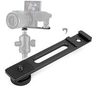 ChromLives Barre d'extension pour griffe froide, extension de griffe, support de microphone avec vis de trépied 6,35 mm, compatible avec caméra sans miroir Vlogging Sony A6400 6300 6500 6000 Zhiyun 4