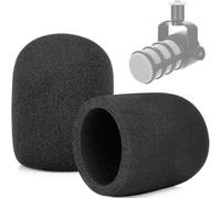 ChromLives Lot de 2 housses de protection en mousse pour microphone Rode Podmic, Procaster, Podcaster, NT1, NT-USB Noir