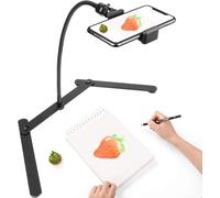 Chromlives Pico Projector Stand for Copying Video Phone Stand Adjustable Table Stand Mini Gooseneck Tripod for Streaming Teaching Baking Crafts