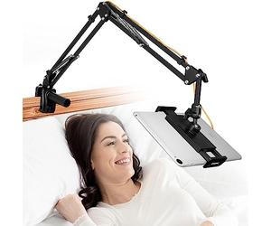 ChromLives Support de Tablet pour Lit Support Tablette de Lit Table Flexible avec Long Bras 360° Réglable Compatible avec iPad/iPhone/Kindle/Nintendo/Switch