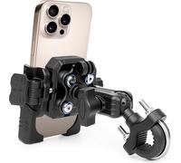 ChromLives Support Téléphone Vélo Support Téléphone Moto【Dernier Amortisseur】 Universel Porte Téléphone Vélo 360° Rotation Anti-Vibration pour iPhone 16/15/14 Pro Max/Samsung/Huawei/Smartphones