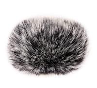 ChromLives Zoom H1 Microphone Pare-vent H1n Furry Windscreen Cache-vent pour Microphone de 2,5 poucesx 40 mm (L x P) pour Zoom H1 Apogee Mic et plus, Noir