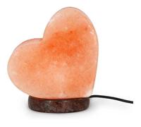 Chromothérapie Lampe à sel en forme de cœur, effet de lumière, lumière chaude, sel naturel de l'Himalaya, 9x13cm