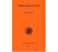 Chronique - Bernard Itier - Belles Lettres - Livre