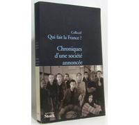 CHRONIQUE D UNE SOCIETE ANNONCEE