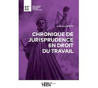 Chronique de jurisprudence en droit du travail - Jean-Luc Putz - Legitech - broché - Etude
