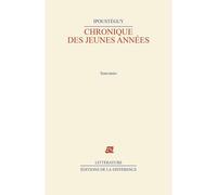 Chronique des jeunes années - Ipousteguy - La Difference - broché - Livre
