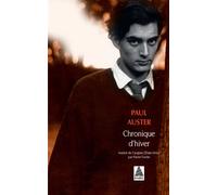 Chronique d'hiver - Paul Auster - Actes sud - Poche - Roman