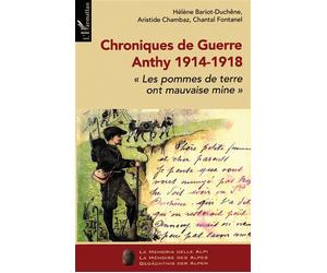 Chroniques de Guerre "Les pommes de terre ont mauvaises mines" - H. Bariot-Duchene - L'harmattan - broché - Chroniques
