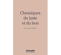 Chroniques du juste et du bon