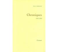 Chroniques - Paul Morand - Grasset - broché - Essai