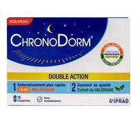 ChronoDorm Mélatonine 1,9 mg Double Action 15 Comprimés