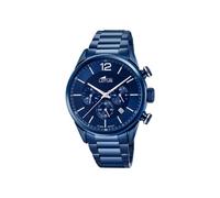 Lotus Montre Homme Casual 18680/1 Chrono – Acier inox 316L Bleu, Quartz, Chronographe, 10 ATM