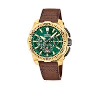 Festina Montre homme analogique F20728/2 Chrono Bike – Cuir marron, Quartz, Chronographe, 20 ATM
