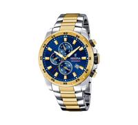 Festina Montre Homme F20562/2 Chrono Sport Quartz Acier 316L 45 mm Étanche 10 ATM Bleu/Gris
