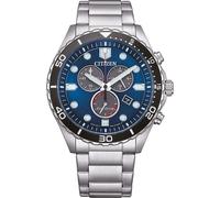 Chronographe Citizen Collection argenté/acier Action OF - homme