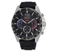 Chronographe de sport SEIKO SSB347P1 montre homme quartz bracelet en caoutchouc