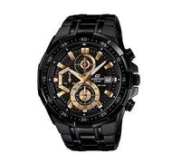 Chronographe homme Casio Edifice EFR-539BK-1A noir or robe de sport en acier ...