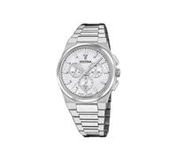 Festina Montre pour Homme F20059/1 Swiss Made Classics Boîtier en Acier Inoxydable Gris Bracelet en Acier Inoxydable Gris