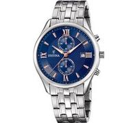 Festina Montre homme F6854/6 Timeless Chronograph - Acier 316L argent, Chronographe quartz, Date