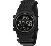Chronographe Homme KHS.PLABSD.DFB Bracelet s Quartz PLATOON Black Steel Digital