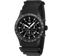 Chronographe Homme KHS.PLABSSC.DFB Bracelet s Solaire PLATOON Black Steel Solar Chronograph
