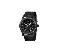 Chronographe Homme KHS.PLABSSC.MB Bracelet s Solaire PLATOON Black Steel Solar Chronograph