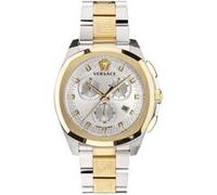 Versace - Chrono Geo Bicolor Montre - Homme - Accessoires - Jaune - Taille: ONE Size