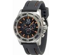 Chronographe Homme Zeno Watch Basel pour Analogiques Quartz avec Bracelet Silicone 64785040Qa159 Noir G