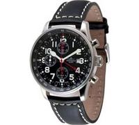 Chronographe Homme ZenoWatch XLarge Pilot GMT P753TVDGMTa1 Noir G