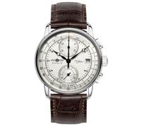 Chronographe homme Zeppelin 86701 - montre élégante avec bracelet en cuir